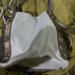 Coach Harmony Hobo in Color Block with Snakeskin